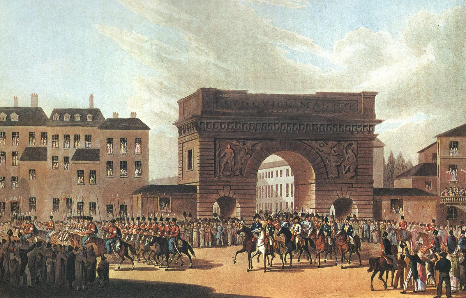 L’entrée des souverains coalisés à Paris, le 31 mars 1814.