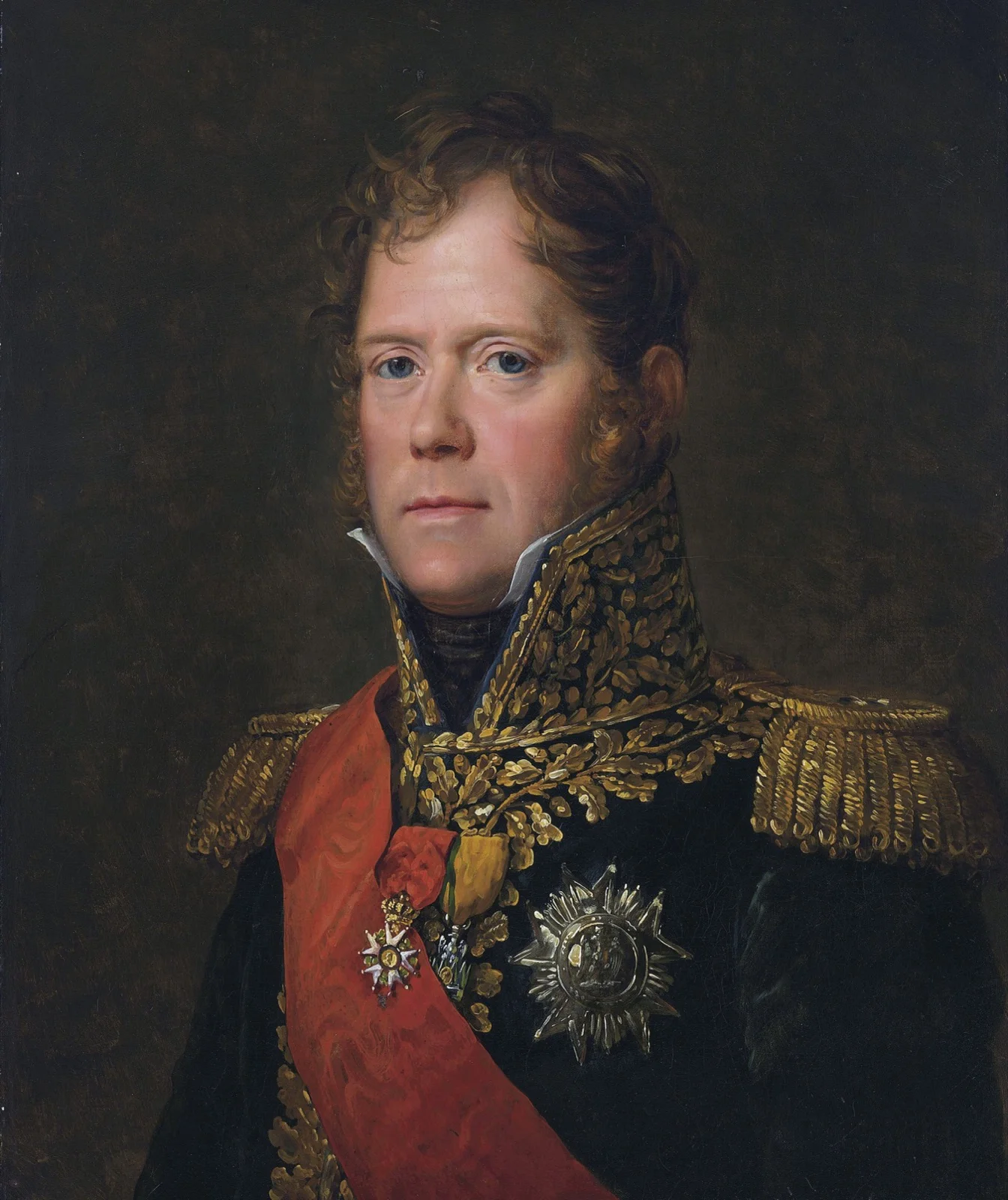 Portrait en buste du maréchal Michel Ney en uniforme de maréchal d'Empire.