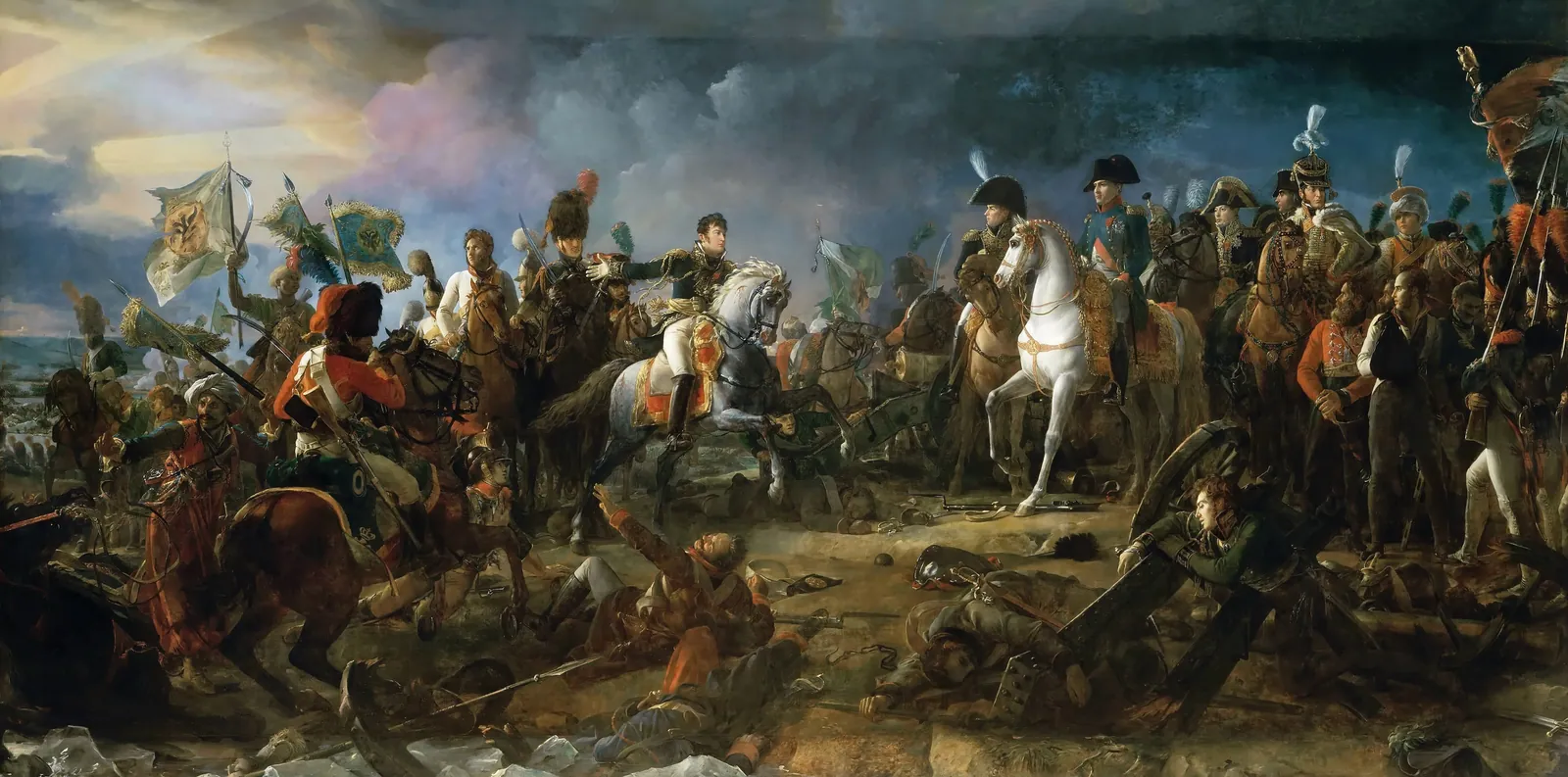 La bataille d'Austerlitz, 2 décembre 1805, tableau de François Gérard.